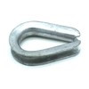 DuraBrite Galvanized Steel Heavy-Duty Cable Thimbles - 3/8" Wire Rope,