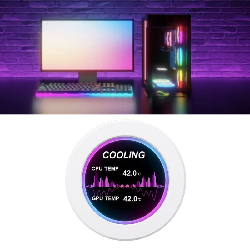 2.1in Round IPS LCD Display 360 Degree Rotation 480x480 Watercooler