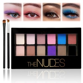 Smoky Eyeshadow Palette, Multicolor Eyeshadow Pallets for Women, Nude Eye Shadows Matte Palette, 12 Shades Long Lasting Eye Makeup, Dark Eyeshadow for Smokey Look (2)