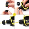 M25 Cable Gland Set, HUYU Waterproof IP68 Adjustable Cable Connectors,