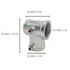 4Pcs Galvanized Pipe Fittings Single Socket Tee Steel Pipe Pipe