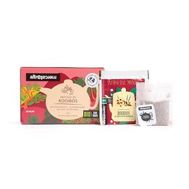 ALTROMERCATO – Infuso di rooibos bio in bustine – naturalmente privo di caffeina – da commercio equo e solidale in Sud Africa – gusto dolce e delicato – 20 bustine, 30 g