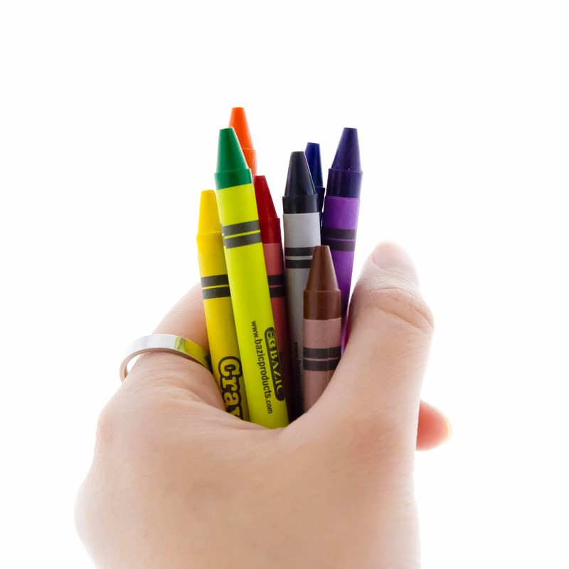 BAZIC 64 Ct. Premium Quality Color Crayon (2515)