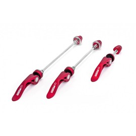 XLC Unisex – Erwachsene Schnellspannset QR-L05, Rot, Unisize