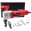 Electric Metal Nibbler, ZFE 380W Electric Sheet Steel Nibbler Metal Shear with 1700RPM High Speed Rotor for Cutting Stainless Steel, Aluminium, Plastic