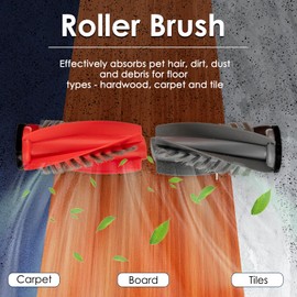 (10 Pack) QRevo Curv Replacement Accessories Kit Compatible with Roborock QRevo Curv, QRevo Edge, Q Revo Curv, Q Revo Edge Robot Vacuum Cleaner Parts, 1 Main Brush, 3 HEPA Filters, 6 Side Brush