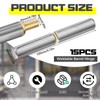 Yaocom 15 Pack Weld on Bullet Hinges 4-5/8" x 5/8"