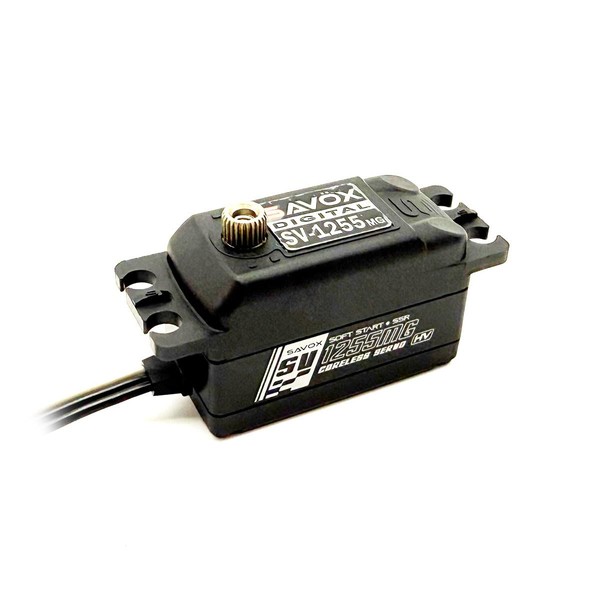 Savox SV-1255MG - SV-1255MG HV Low Profile Servo w/Soft Start,0.75sec/347oz