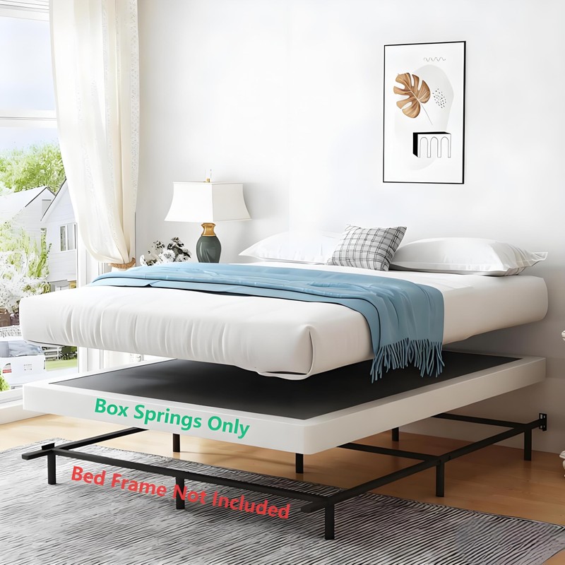 Vaciwe 4 Inch Full Box Spring Heavy Duty Metal Box