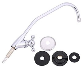 Llave de Fregadero de Cocina de 1/4 pulgadas con Boquilla Giratoria y Filtro de Agua Potable RO para Baño Moderno o Clásico Acabado Duradero y Funcion