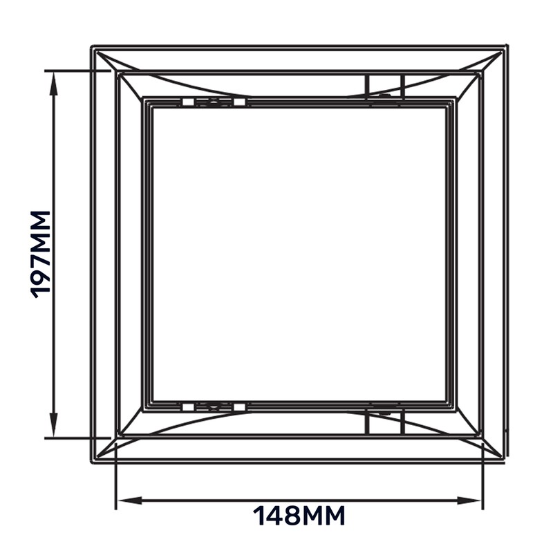 Access Panel Inspection Revision ABS Plastic Door Service Point Hatch