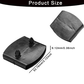 12PCS Plastic Bed Slat Covers Black Double End Rib Set Frame Fixing Replacement Fixing Cover Connector Furniture Accessories Side and Center Bed Slat Fixers for Beds