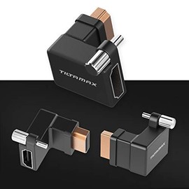 TILTA TA-T01-HDA-90 HDMI 90-Degree Adapter Compatible with BMPCC 4K 6K Cage Blackmagic Pocket Cinema Camera 4K Rig (HDMI 90-Degree Adapter)