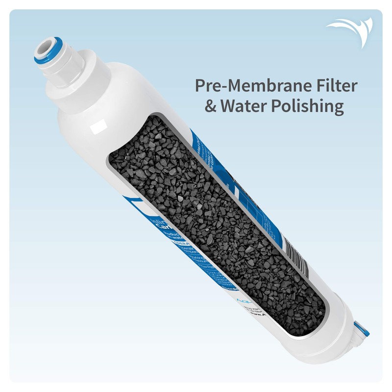 AquaticLife Inline Carbon Block Aquarium Water Filter Replacement Cartridge for