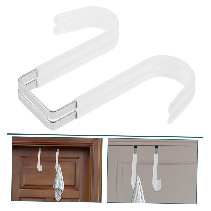 JECOMPRIS Door Hanger Hooks 2pcs Set Entryway Hat Hanger Bathroom