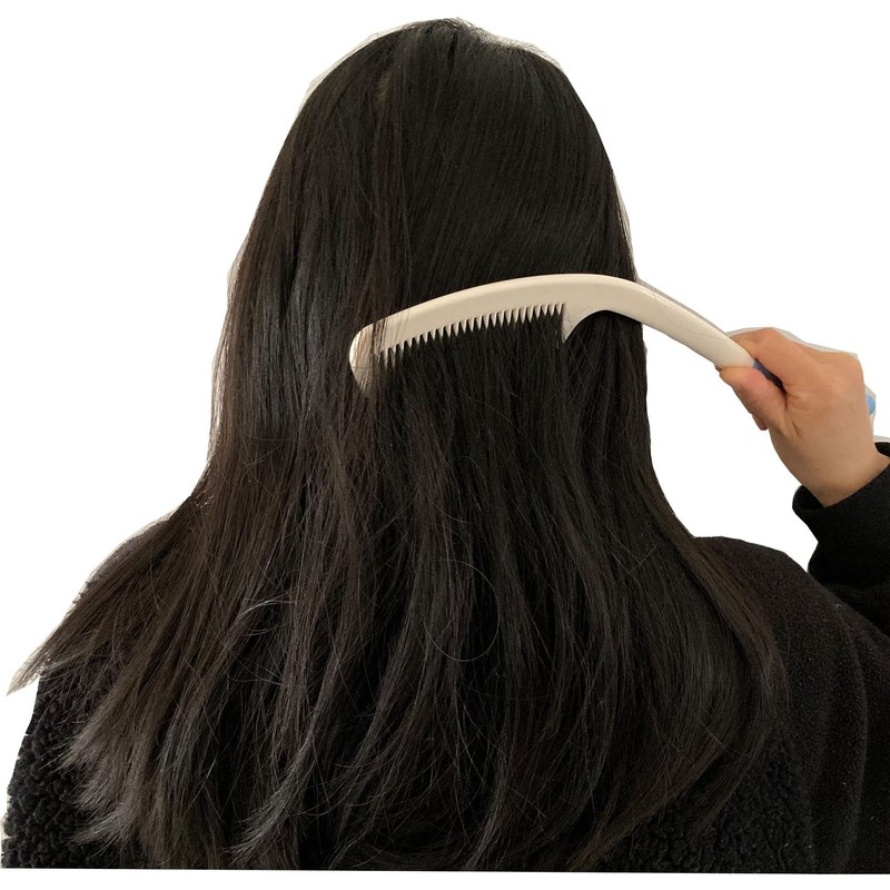 Makihoma Long Reach Handled Comb and Hair Brush Set
