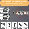 6Pcs Magnetic Screwdriver Bits, High Magnetic Screwdriver Drill Bit Set,