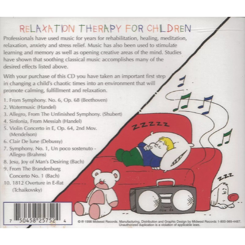 Relaxation Therapy For Children CD