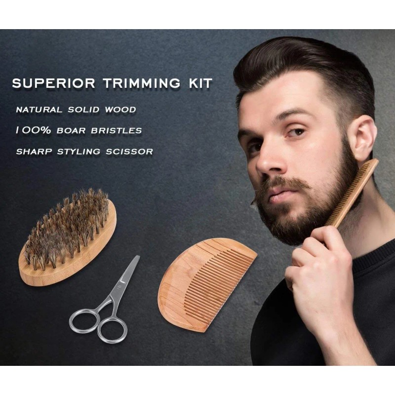 Kit Barba Mejorado Hombres Crecimiento De La Barba Preparaci