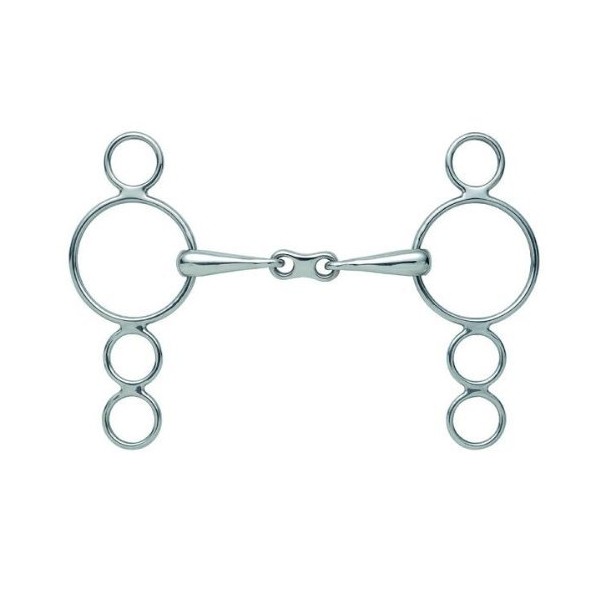 Shires French Link Dutch Gag Bit Stainless Steel 5.5"