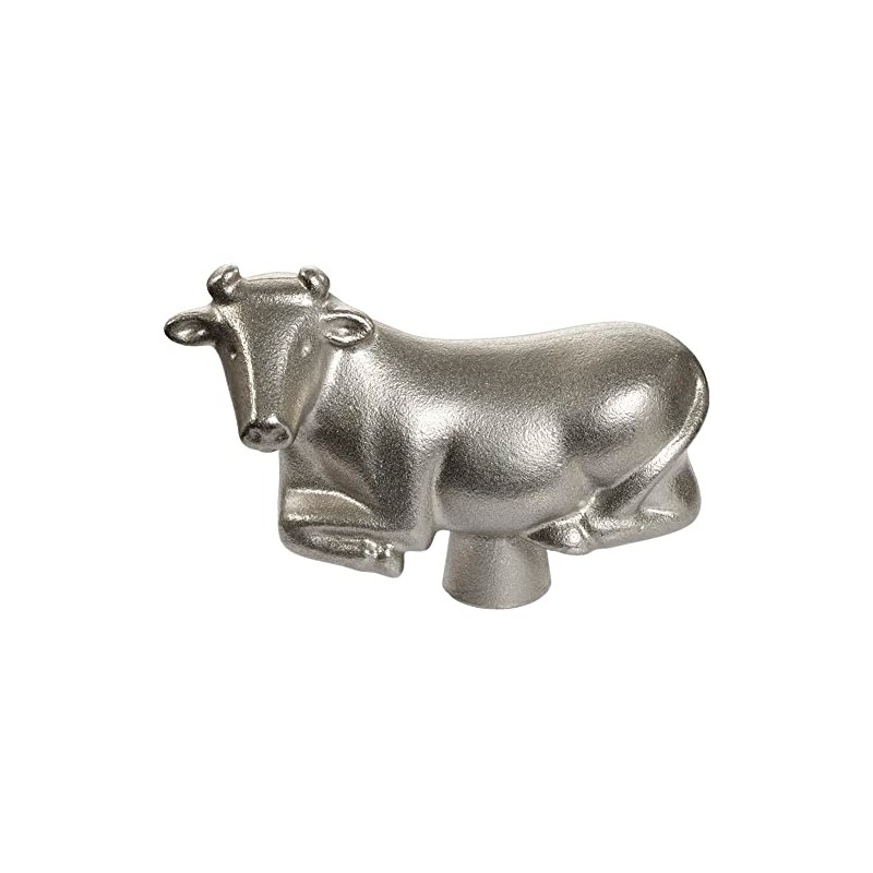 STAUB Cast Iron Animal Stainless Steel Knob, Cow