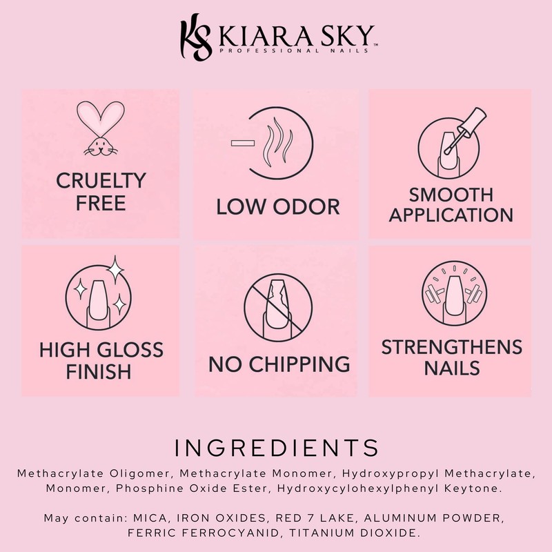 KIARA SKY Soak Off Gel Nail Polish 0.5 fl oz,