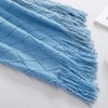 BOURINA Textured Solid Soft Sofa Throw Couch Cover Knitted Decorative