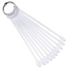 Beauticom® 100 Piece Clear Plastic Spoon Shaped False Nail Tip