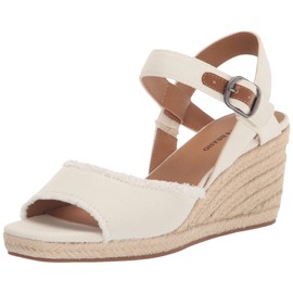 Lucky Brand womens Mindra Espadrille Wedge Sandal, White, 9.5 US
