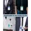 Uniclife 2 Pack ID Badge Holder Vertical & Horizontal Soft