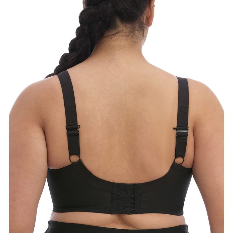 ELOMI Damen Plus Size Sport, Schwarz, 36GG