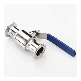 SUOFEILAIMU 3/4 1 1-1/2 2 Inch 304 Stainless Steel Sanitary Ball Valve 19mm-51mm Tri Clamp 50.5/64mm Ferrule Type for Homebrew Diary Product 1pc (Specification : 3/4")