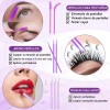 Kit de Extensiones de Pestañas con Herramientas, Curvatura D y
