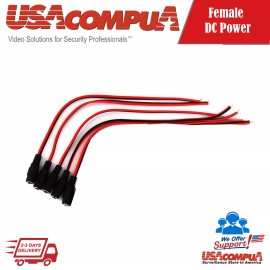 Generic 5 pcs 12V 5.5x2.1mm Female DC Power Socket Jack Connector Cable Plug Wire