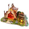3D Wooden Puzzles for Adults,195PCS Wild Camping Miniature House Kit
