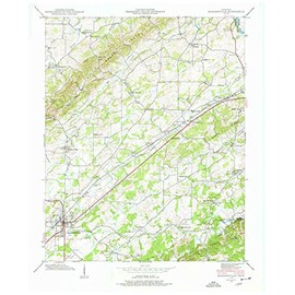 YellowMaps Madisonville TN topo map, 1:24000 Scale, 7.5 X 7.5 Minute, Historical, 1940, 27.5 x 22 in - Tyvek