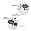 ​Tally Counter, 4 Digit Display Metal Mechanical Clicker Lap Counter