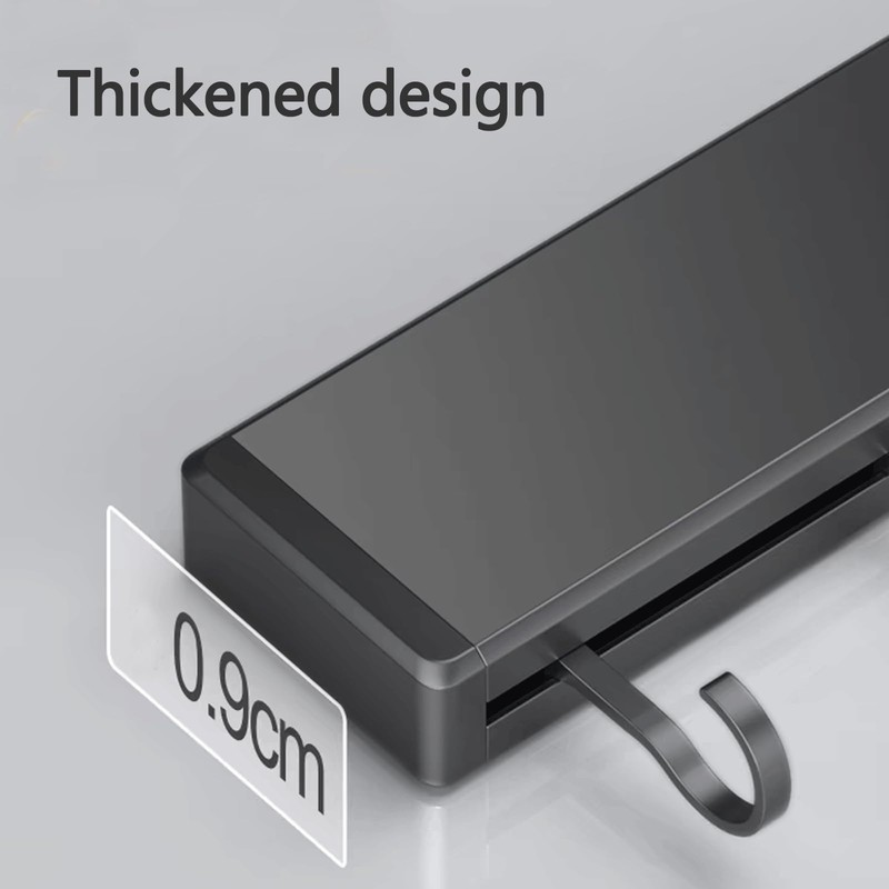 Global-Daily Kitchen Utensils Rack Wall Mounted, Kitchen Rail with Sliding