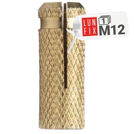 M12 Maueranker 1 Stück Messingdübel 12mm Einschlaganker Spreizhülse