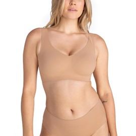 HONEYLOVE Bras for Women, SoftForm Bra - Sand - M