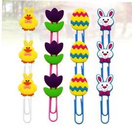 12pcs Clips for Paper Adorable Binder Clips Paper Clips Cute Office Supplies for The Office Highlighters Cartoon Bunny Paperclips Paper Clip Holders Paper Pin Metal Clamp Operitacx