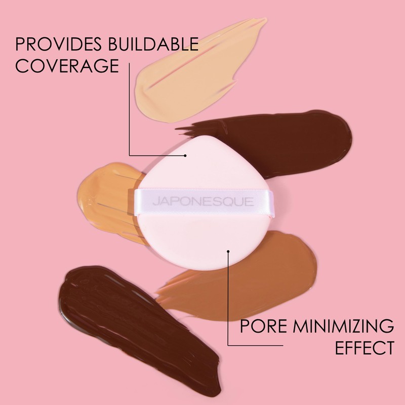 JAPONESQUE Pillow Puff Makeup Sponge for Flawless Liquid & Cream