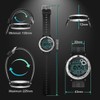 Pedometer Men's Diving Watch 10ATM Waterproof with Tour Stopwatch Function