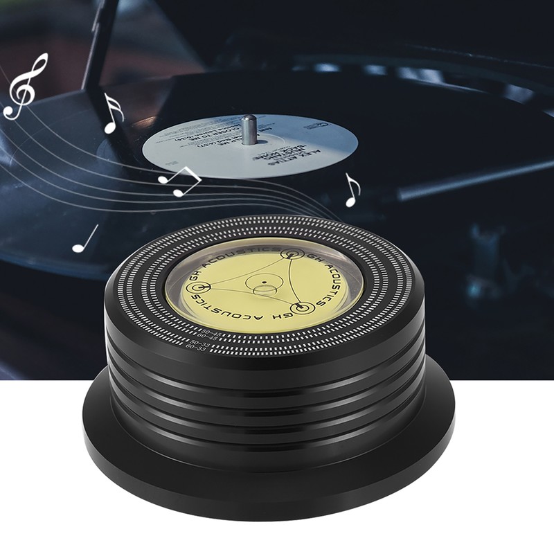 50/ 60Hz Bubble Level Speed Detection Turntable LP Vinyl Disc
