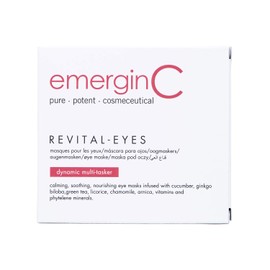 emergin C Revital-Eyes Mask - Soothing Gauze Eye Pads with Cucumber + Ginkgo to Help the Appearance of Puffy Eyes + Dark Under-Eye Circles - Refrigerate for Cooling Sensation (5 Sets of 2)
