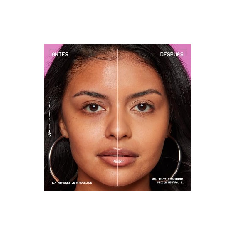 NYX Professional Makeup,Bare With Me Tint Blur,Base Rostro,Med Natural