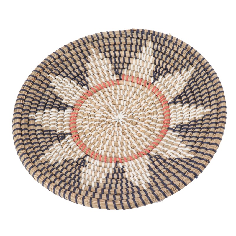 Round Grass Wall Ornaments 35cm Diameter Hand Knitting Hanging Woven