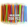 Mixfinite Jumbo Smoothie Straws 100 Pack, 210mm Long, 11mm Extra