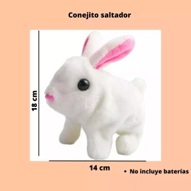 KFMX 3 Conejitos Liebre Saltarín Con Movimiento Regalo Tierno