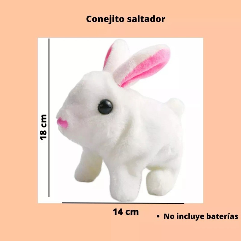 KFMX 3 Conejitos Liebre Saltarín Con Movimiento Regalo Tierno